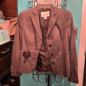 Banana Republic Blazer with ribbon rosette detail